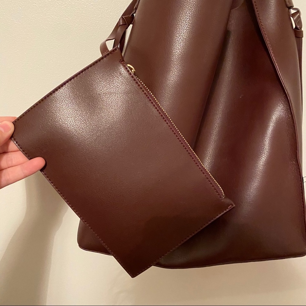 Maroon Bucket Bag - Picture 3 of 3